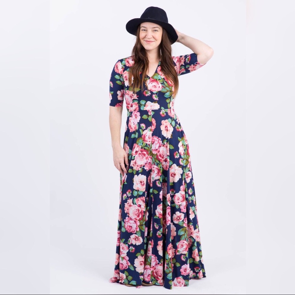Summer Floral Maxi Dress - Agnes and Dora Austen